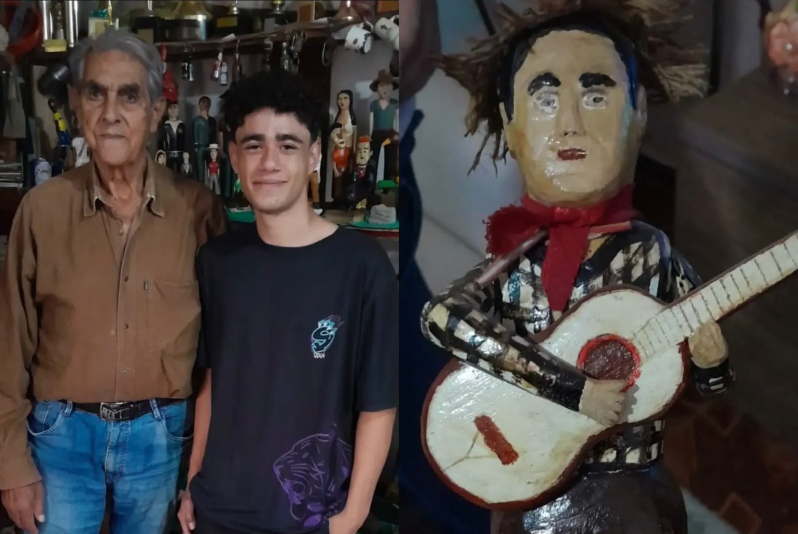 Estudante do interior de SP embarca para intercâmbio na Nova Zelândia e leva escultura de artista local: 'Representa a nossa cultura'