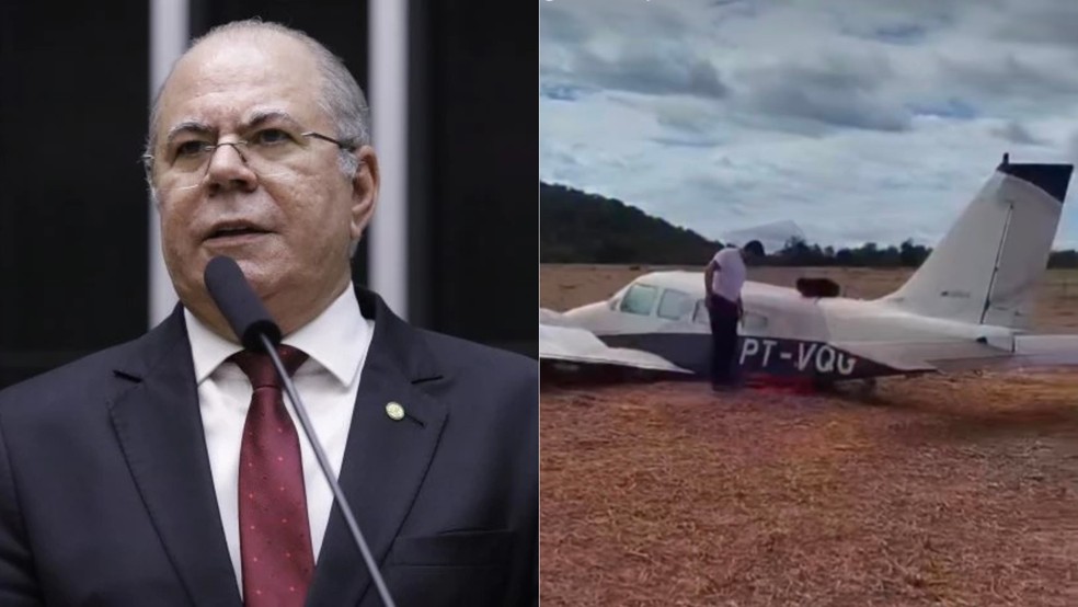 Avião com deputado Hildo Rocha faz pouso de emergência em Timon — Foto: Reprodução/Redes Sociais