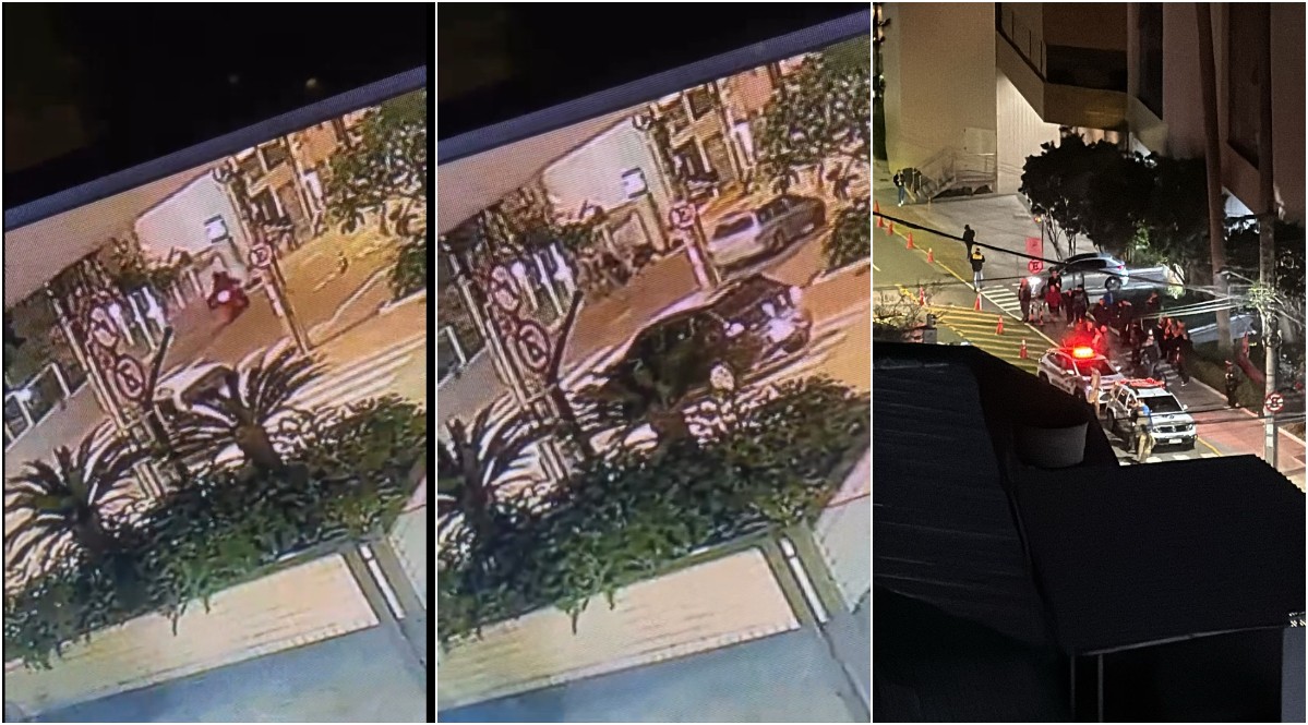 Casal é atingido por tiros ao sair de shopping no Centro de Florianópolis; VÍDEO