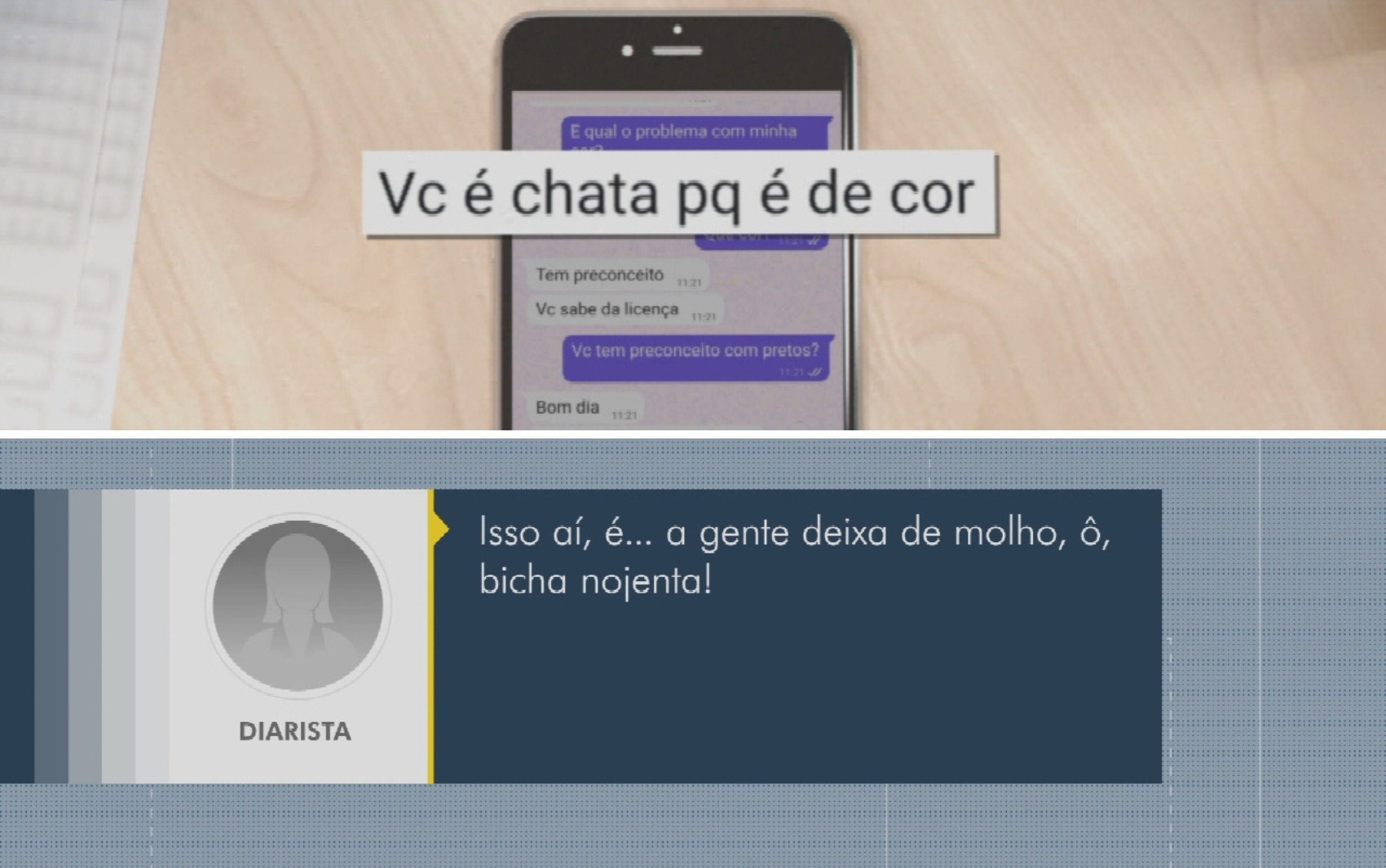 De 'nojenta' a ‘chata porque é de cor’: veja prints e áudios que enfermeira denunciou ter recebido de diarista após reclamar de faxina