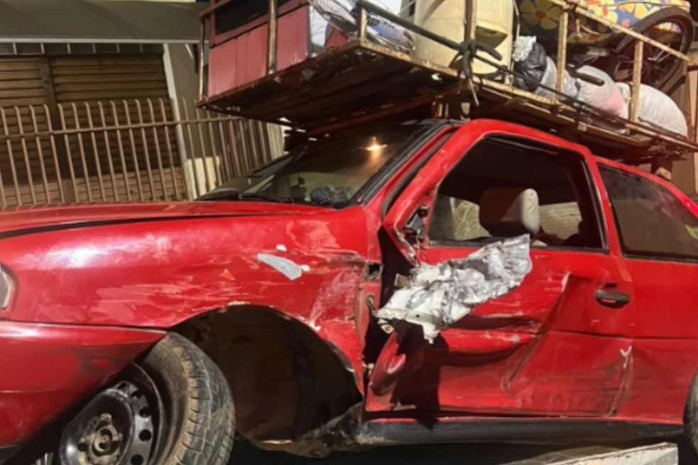 Motorista bêbado é preso após bater carro em outro veículo na rodovia de Itapeva — Foto: Reprodução/GCM