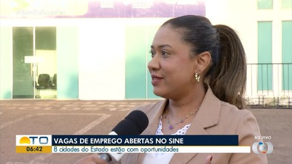 Sine oferece vagas de emprego para cidades do Tocantins; confira locais