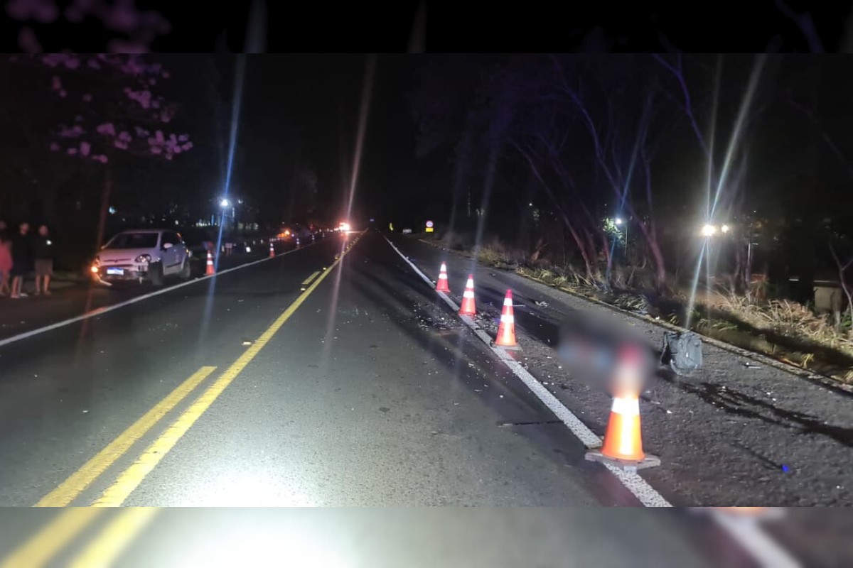 Motociclista cai em rodovia e morre atropelado por veículo em Álvares Machado