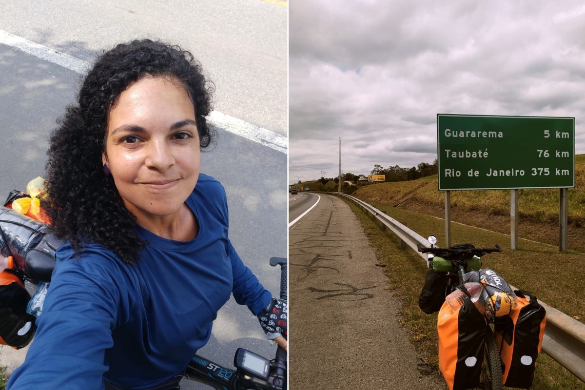 Mulher que pediu demissão para viajar do litoral de SP à Bahia de bicicleta já passou por mais de 20 cidades