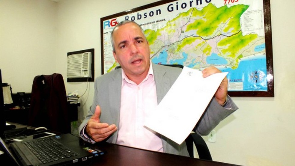 Robson Giorno criticava políticos de Maricá — Foto: Reprodução