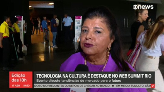 Luiza Trajano fala sobre a inteligência artificial em 2º dia de Web Summit Rio  - Programa: Jornal GloboNews edição das 18h 