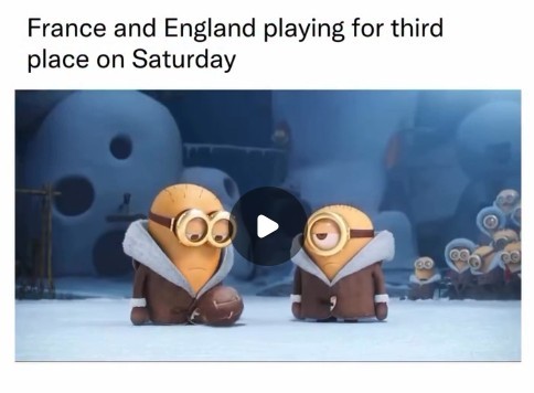Goleada da Inglaterra sobre a França rende enxurrada de memes nas redes sociais
