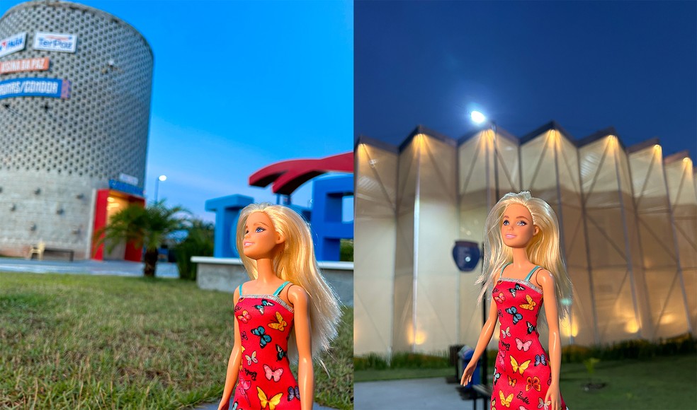 Barbie na Usinada Paz, projeto que oferece atividades educacionais e esportivas em Belém e outras cidades paraenses — Foto: Jotavezinho e Vinícius Lima/Ascom Igor Normando