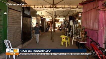 Comerciantes da Arca de Taquaralto reclamam da baixa movimentação no local