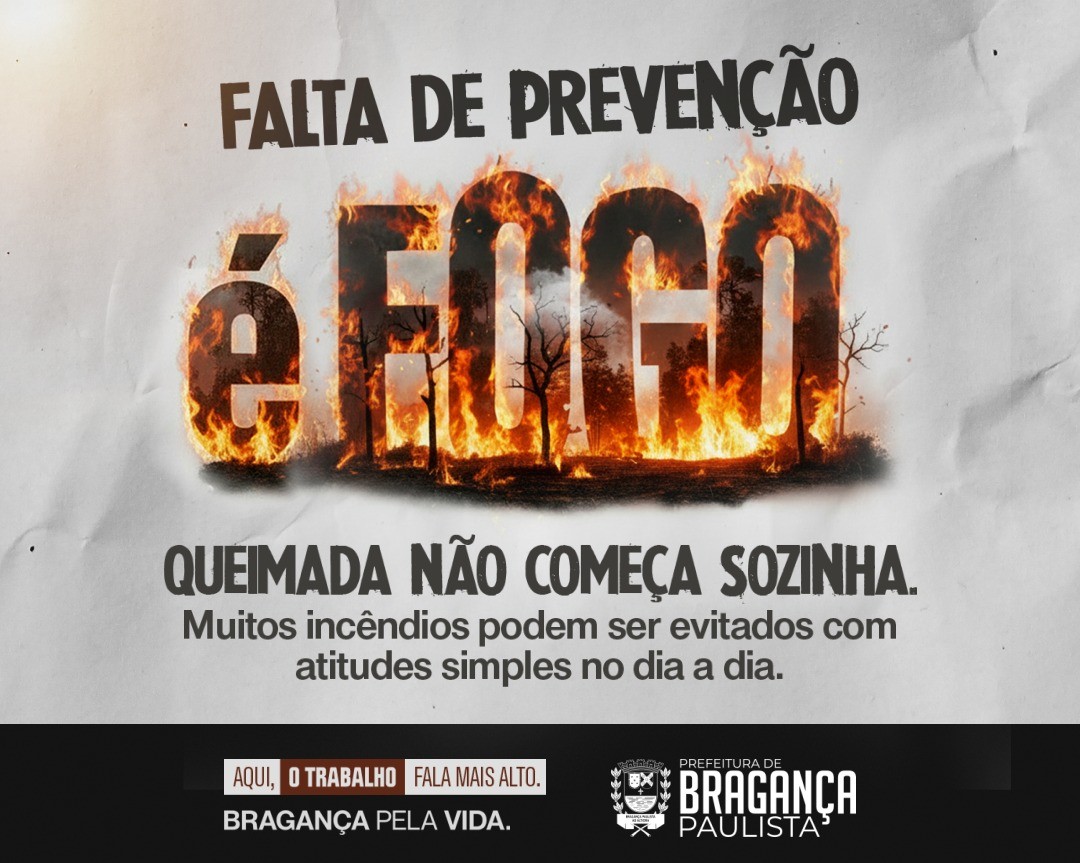 Bragança Paulista intensifica prevenção contra queimadas durante estiagem