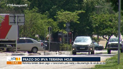 Prazo para pagamento do IPVA termina nesta sexta-feira (30)