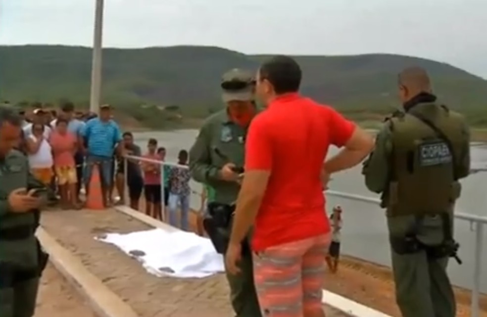 Prefeito foi assassinado enquanto caminhava à beira de açude em Granjeiro — Foto: TV Verdes Mares/Reprodução