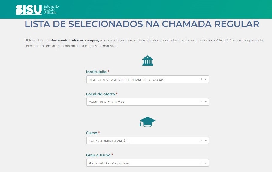 Sisu 2024: divulgada lista de aprovados nas universidades e Instituto ...