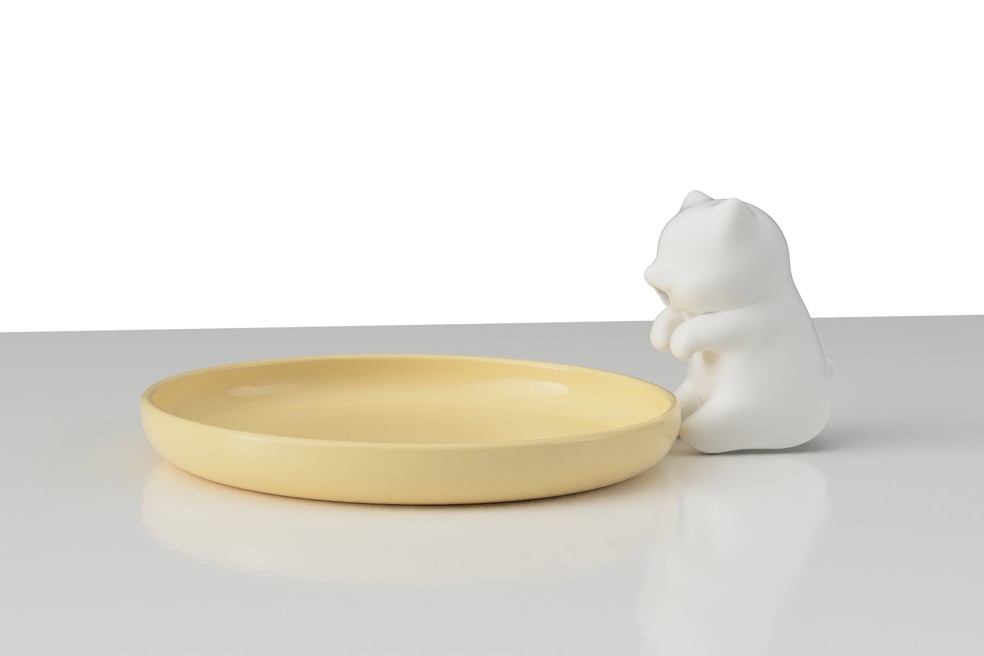 Robô Nékojita FuFu, que 'assopra' para que alimentos esfriem — Foto: Divulgação/Yukai Engineering