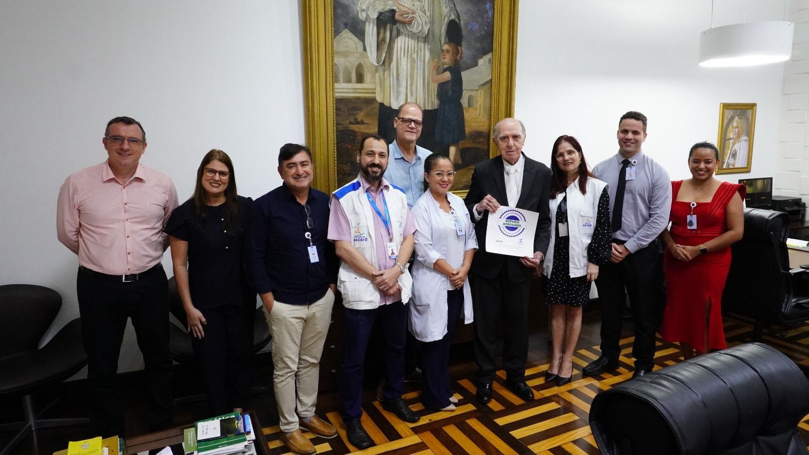 Diálise da Santa Casa recebe Selo Qualidade e Serviço Aprovado da Vigilância Sanitária 