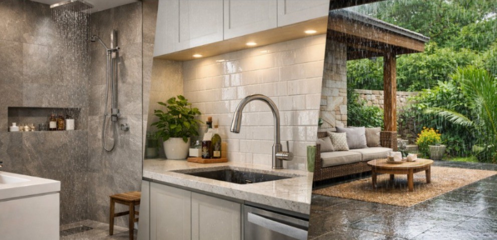 O verão exige atenção redobrada à umidade e aos revestimentos da casa