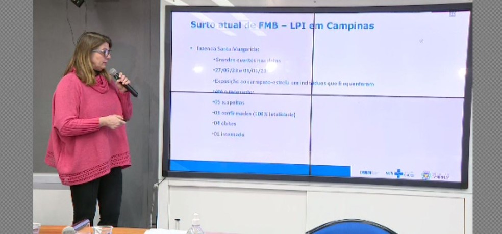 Andrea Von Zuben, diretora da Vigilância de Campinas  — Foto: Reprodução/EPTV