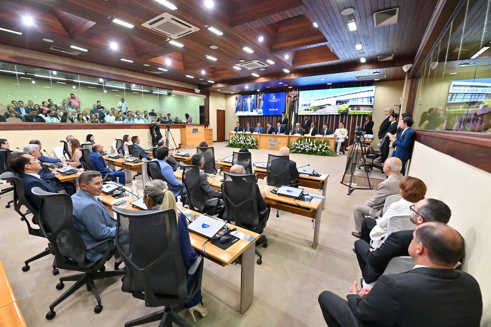 Abertura do ano legislativo na Assembleia Legislativa do RN — Foto: João Gilberto/ALRN