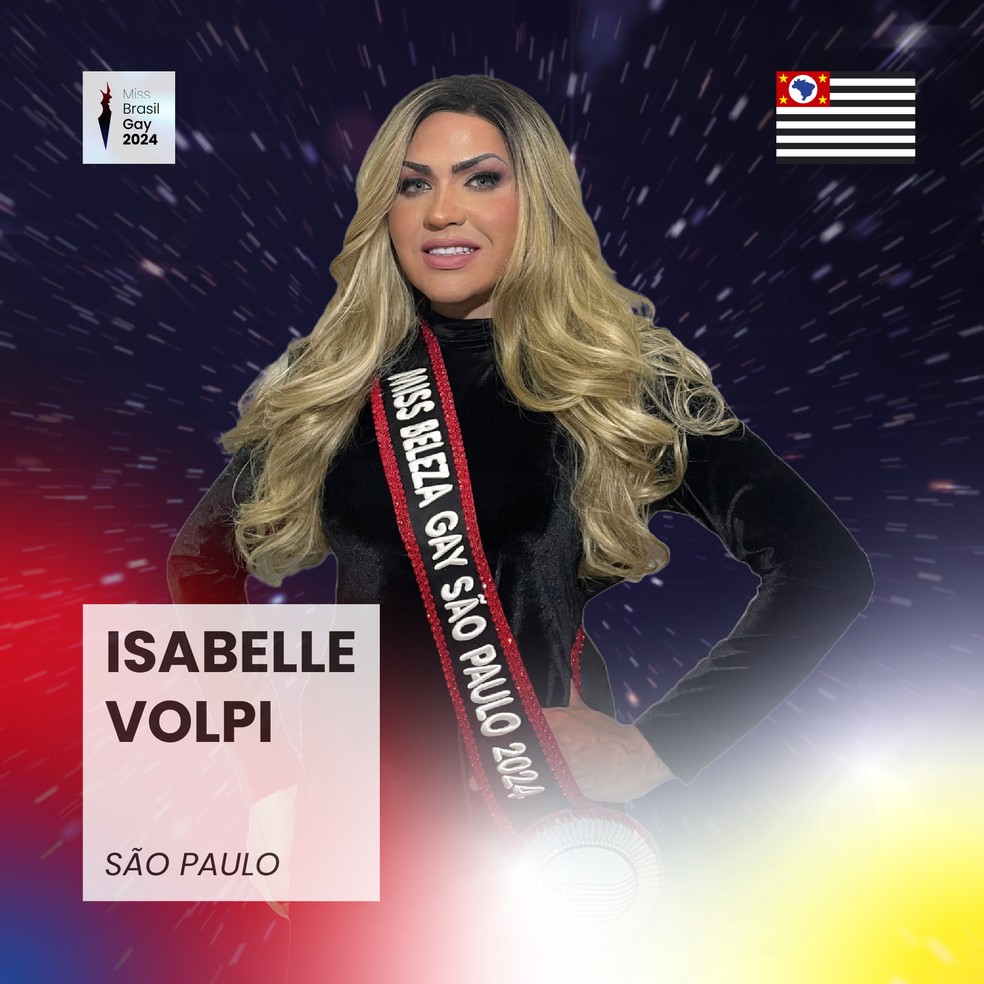 Isabelle Volpi, de São Paulo — Foto: Miss Brasil Gay/Divulgação