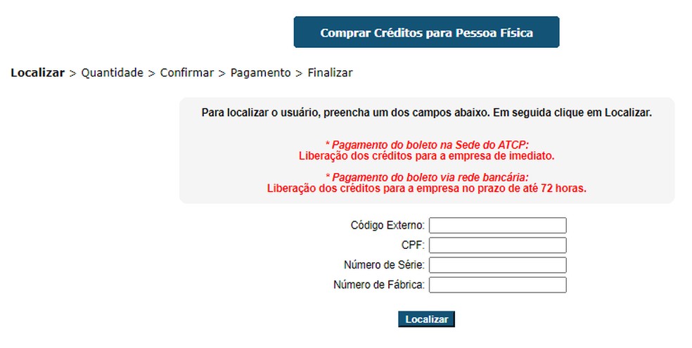 Sistema de bilhetagem de Palmas — Foto: Divulgação/Site Meu Busão
