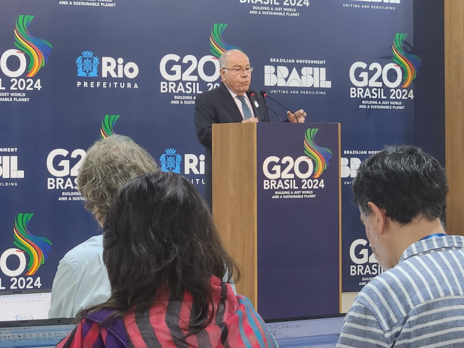 Mauro Vieira, ministro das Relações Exteriores, faz balanço da Reunião de Chanceleres do G20 no Rio