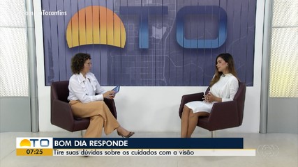 Médica tira dúvidas dos telespectadores sobre cuidados com a visão
