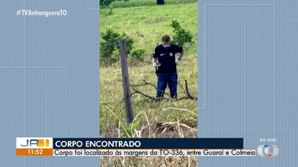 Corpo de homem é encontrado às margens da TO-336