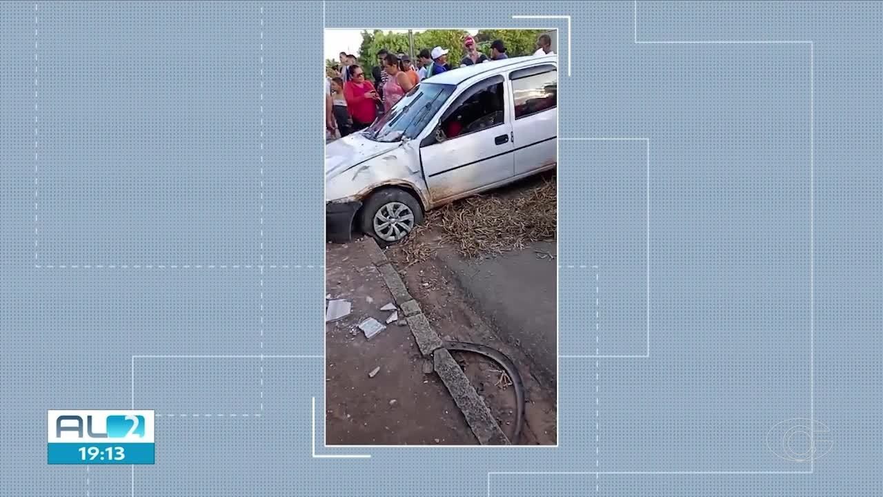 Idosa morre e marido fica ferido após carro invadir casa em Taquarana, AL 