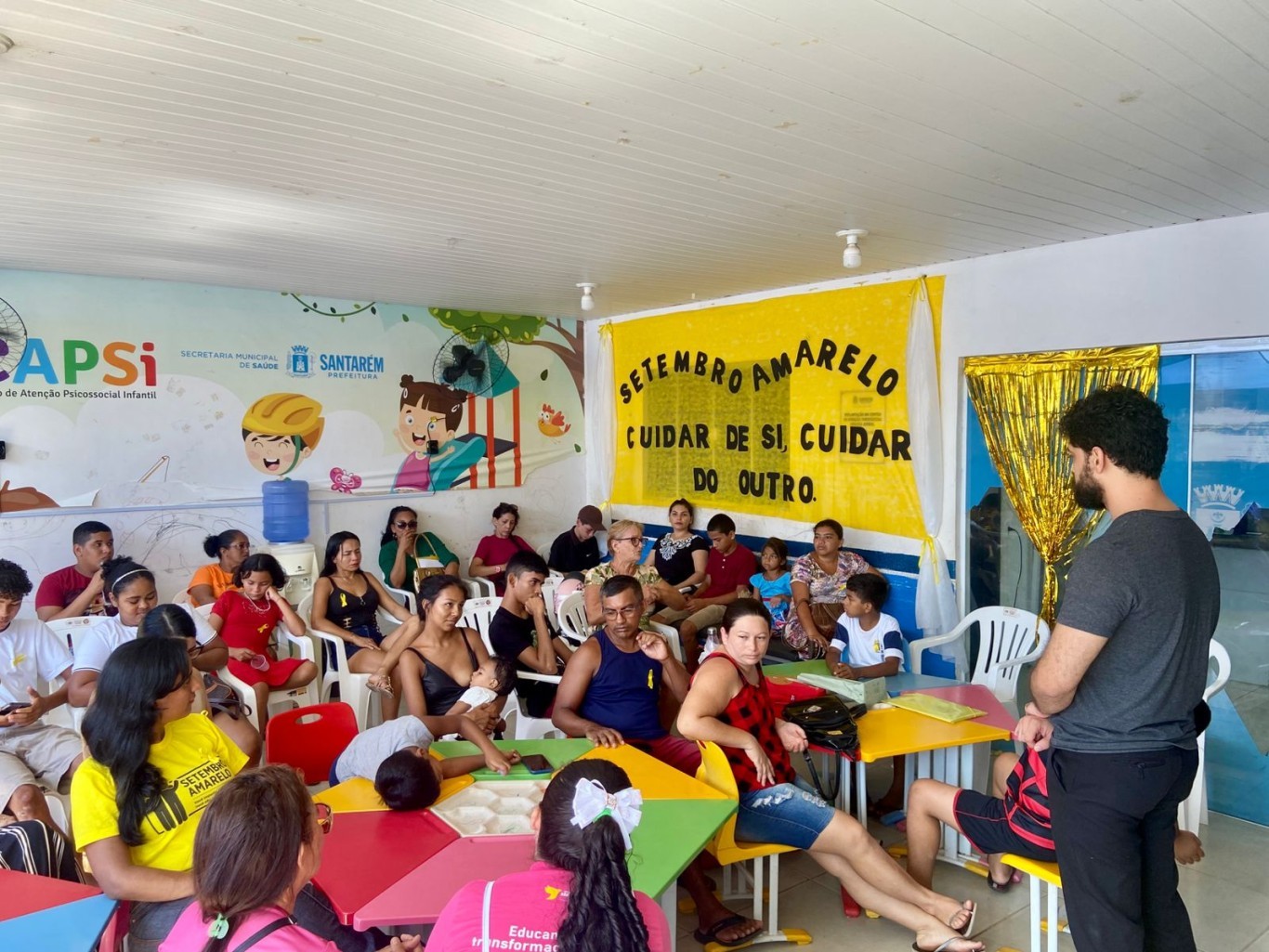 Ações de prevenção e cuidado com a saúde mental marcam abertura do Setembro Amarelo no CAPSi
