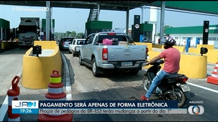 Praças de pedágios da BR-153 terão mudanças a partir de 1º de janeiro