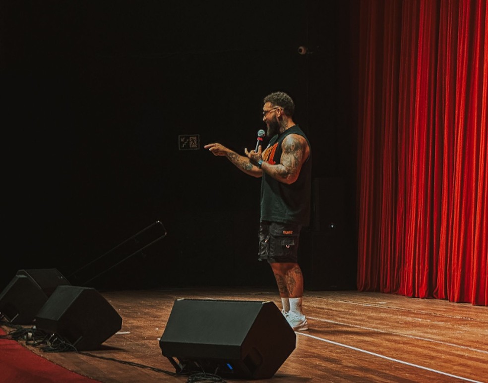 Humorista Ramon Coxinha em Aracaju — Foto: Redes Sociais/Arquivo