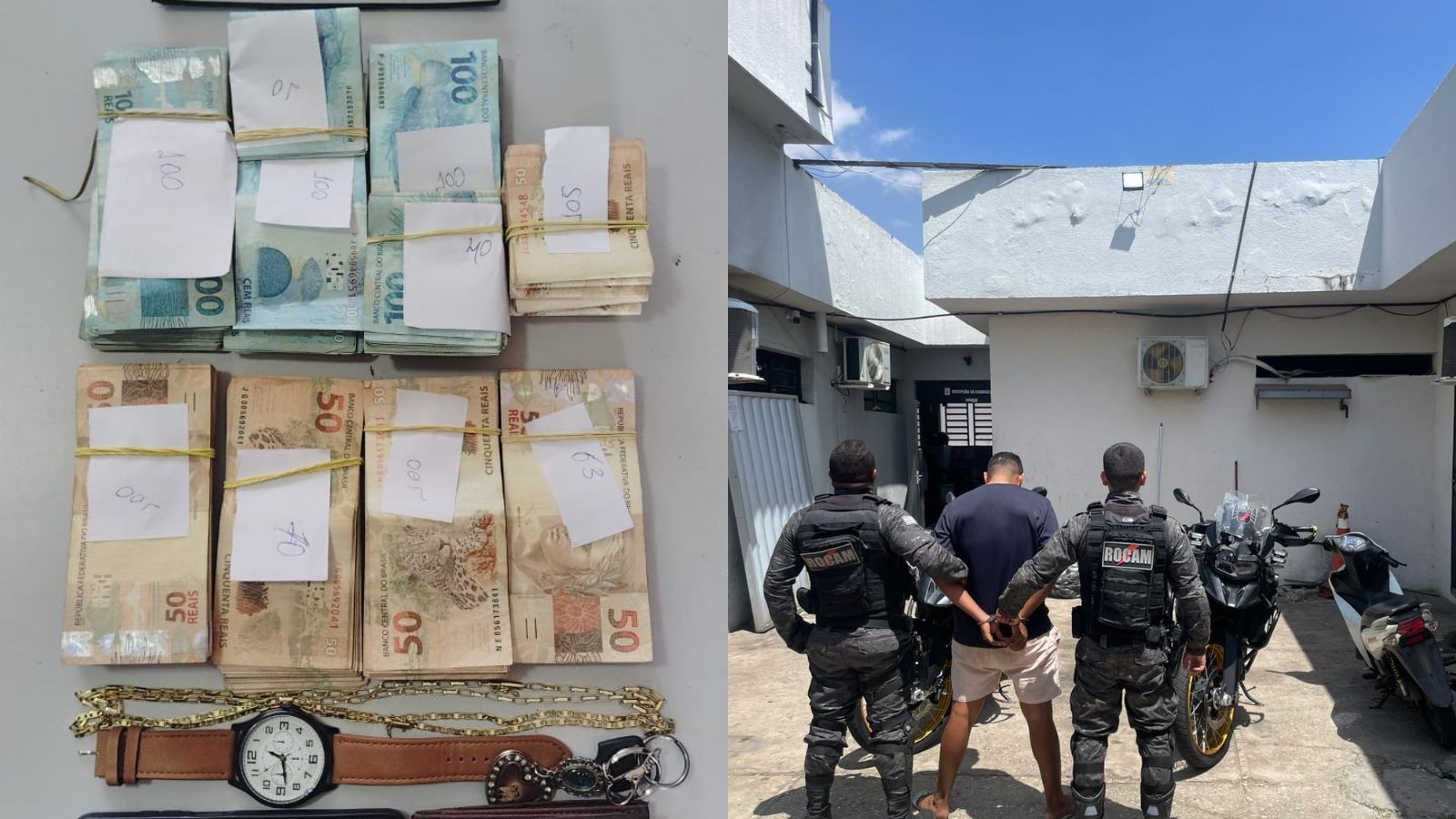 Homem é preso com R$ 57,4 mil e diz que dinheiro pagaria adesivaço em Teresina