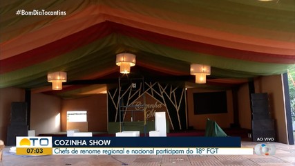 Chefs regionais e nacionais participam da 'Cozinha Show' no Festival Gastronômico