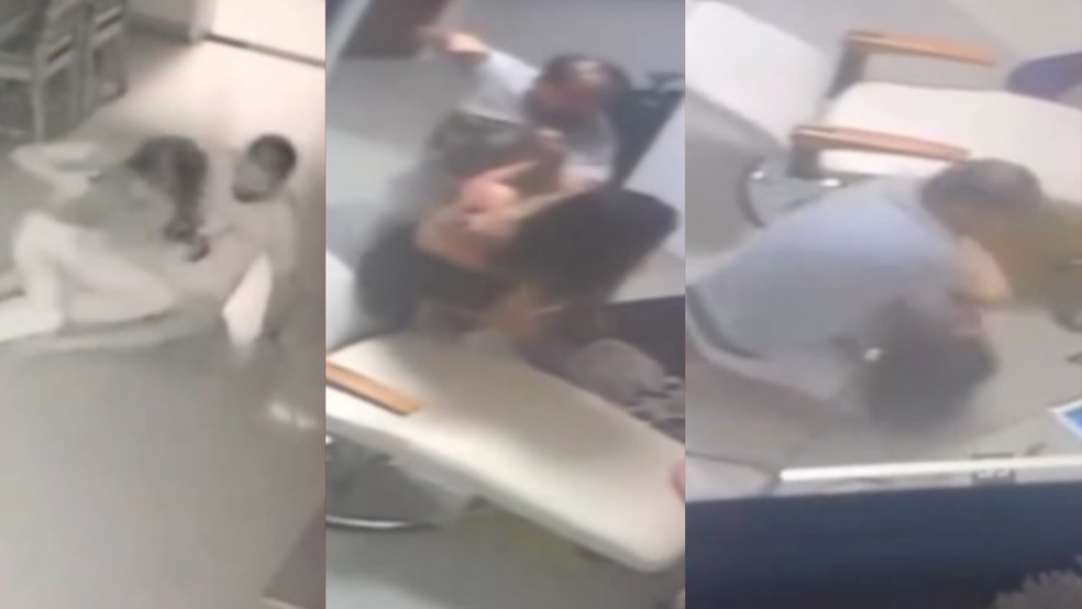 Alexandre Franzner Pisetta foi filmado agredindo a ex-namorada — Foto: Reprodução