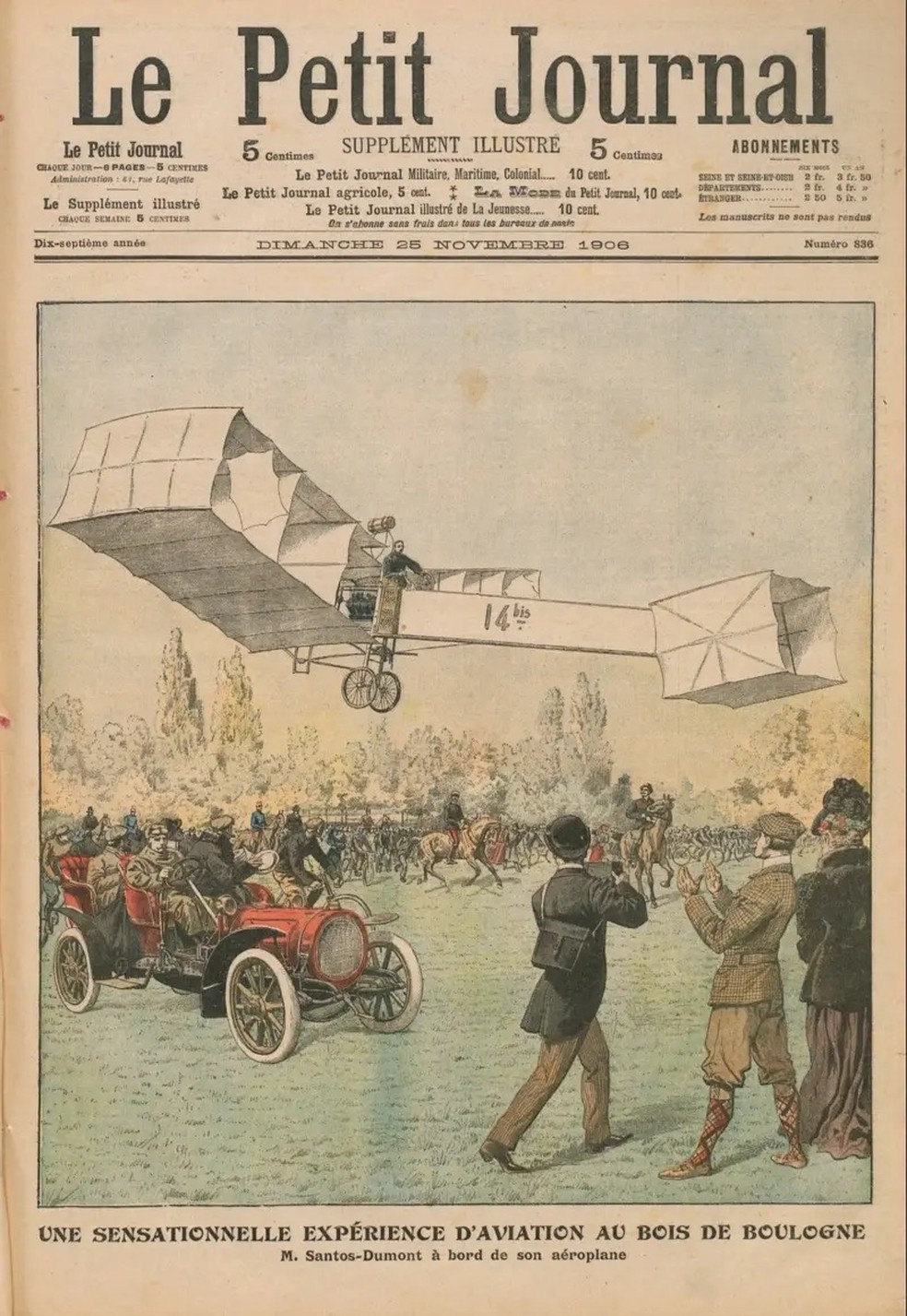 afinal, quem inventou o avião? — Foto: Bibliothèque Nationale de France/BBC