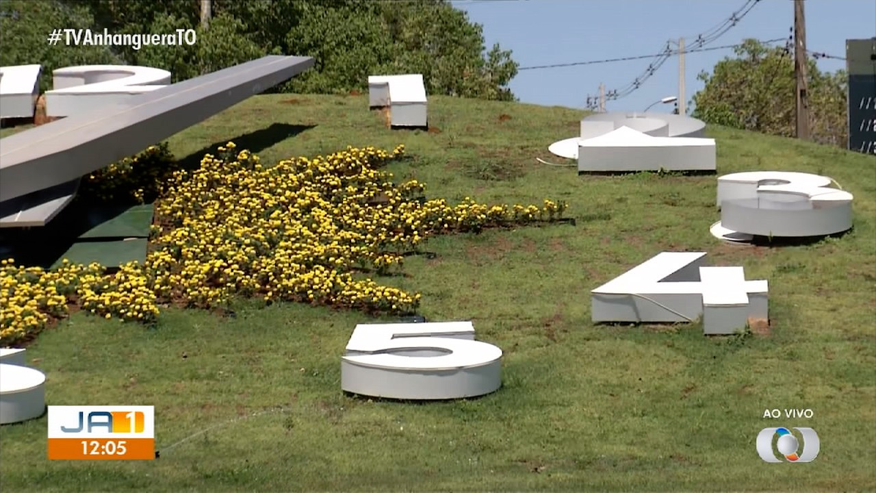 Cartão postal de Palmas, Relógio de Flores é alvo de vandalismo