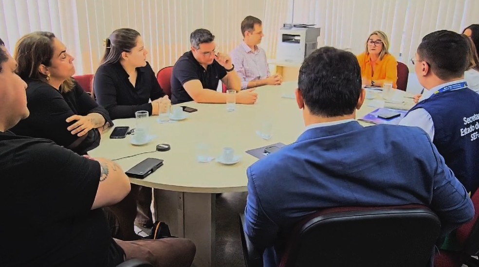 Reunião ocorreu na sede do MPAM — Foto: Divulgação/MPAM