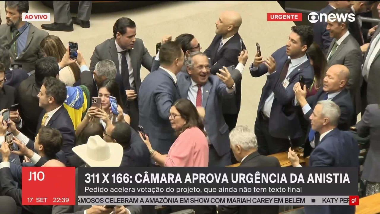 Câmara aprova urgência para projeto que prevê anistia, mas ainda vai definir alcance do texto
