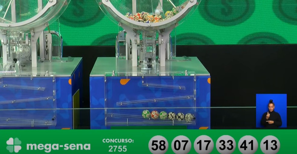 Mega-Sena, concurso 2.755 — Foto: Reprodução/Caixa