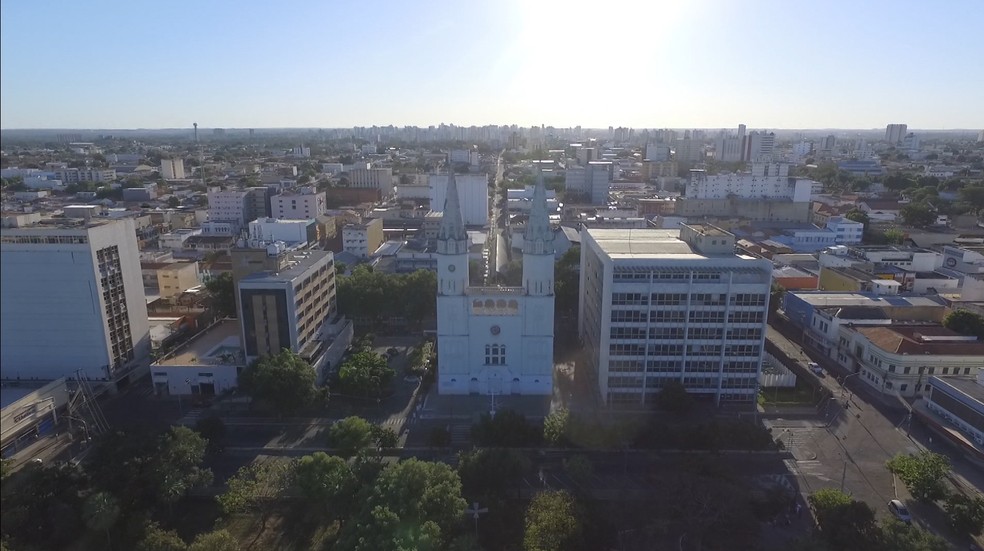 Imagem aérea do Centro de Teresina, Piauí, em 16 de agosto de 2021 — Foto: Magno Bonfim/ TV Clube