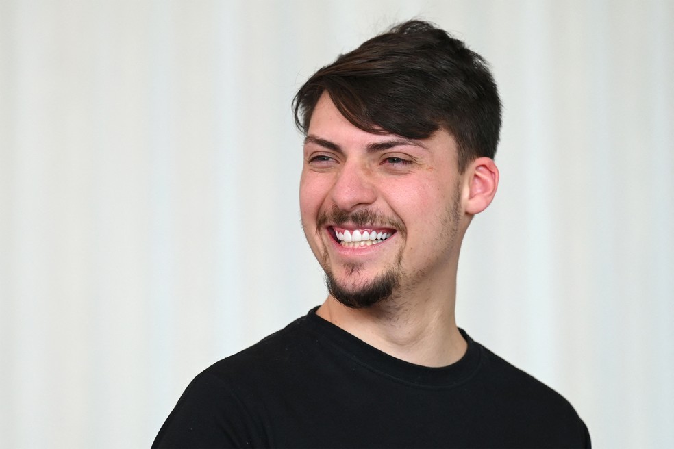 Jair Renan Bolsonaro em imagem de 17 de outubro de 2022 — Foto: Evaristo Sa/AFP/Arquivo