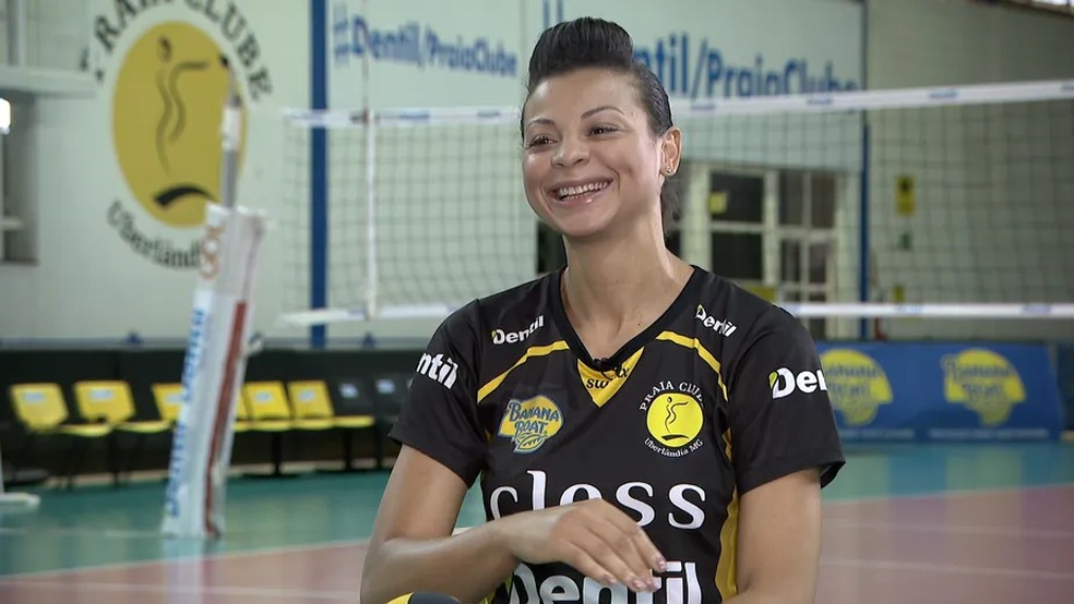 A ex-jogadora de v?lei Walewska, em entrevista ao Esporte Espetacular ? Foto: TV Globo