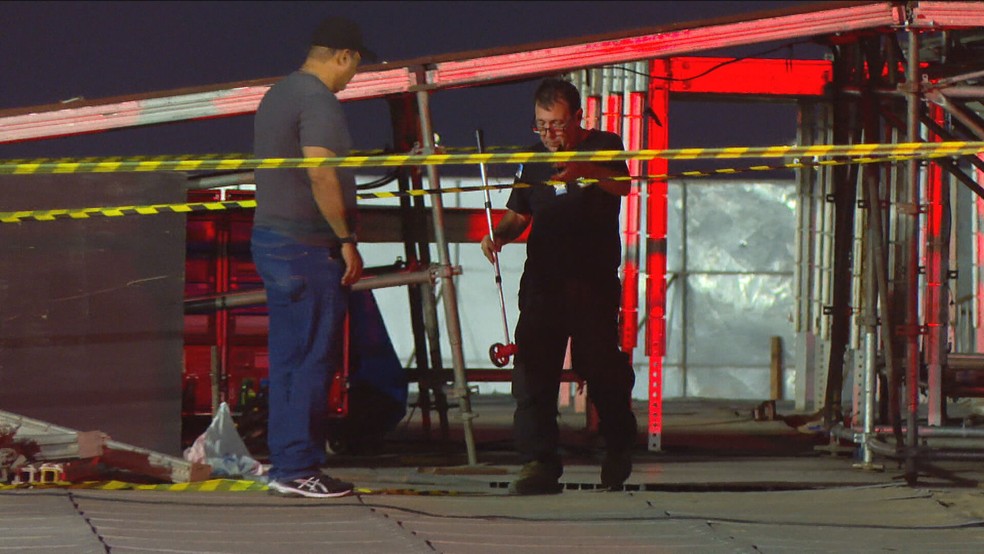 Pol&iacute;cia Civil fez per&iacute;cia no local do acidente &mdash; Foto: Reprodu&ccedil;&atilde;o/TV Globo