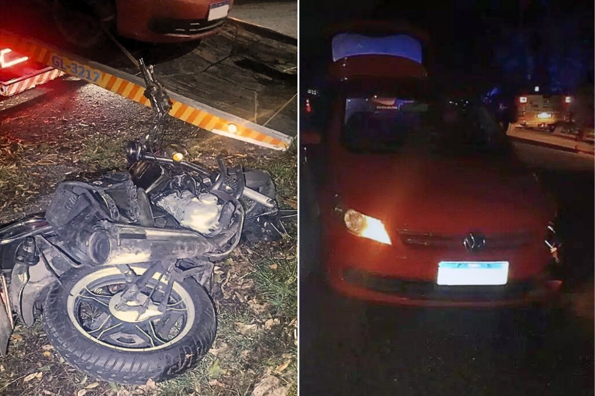 Motociclista invade pista contrária e morre ao bater de frente com carro em rodovia em SP	