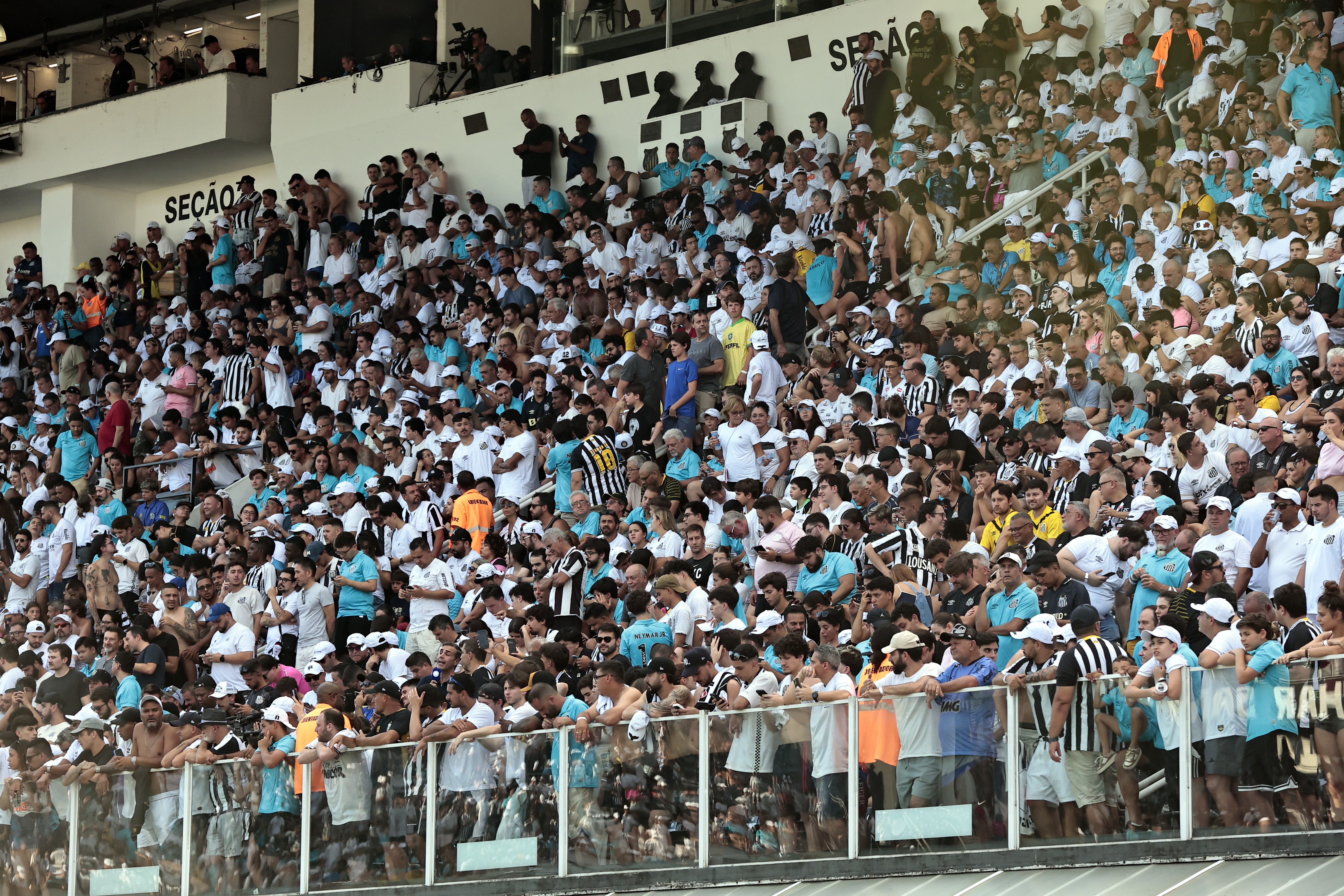 Torcedor do Atlético-MG é detido após mostrar órgão genital em jogo na Vila Belmiro