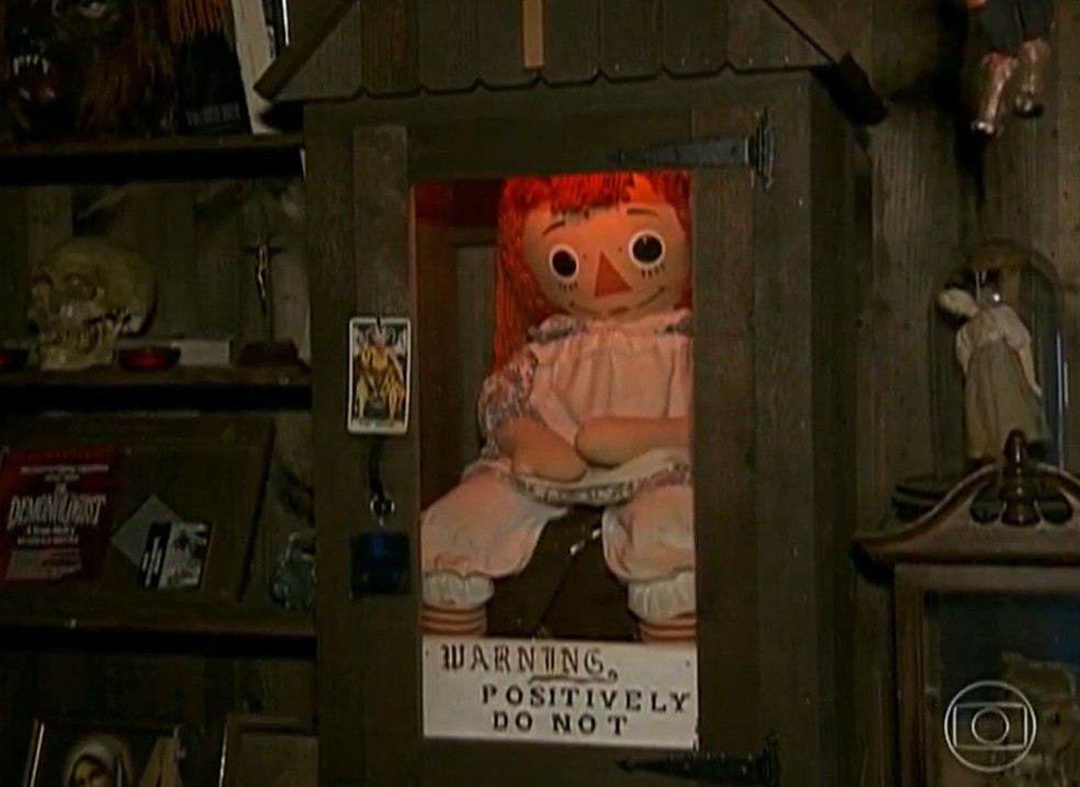 Annabelle original — Foto: Reprodução/TV Globo