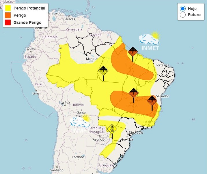 Inmet emite alerta de 'perigo' de chuvas intensas para 151 cidades do Leste de MG