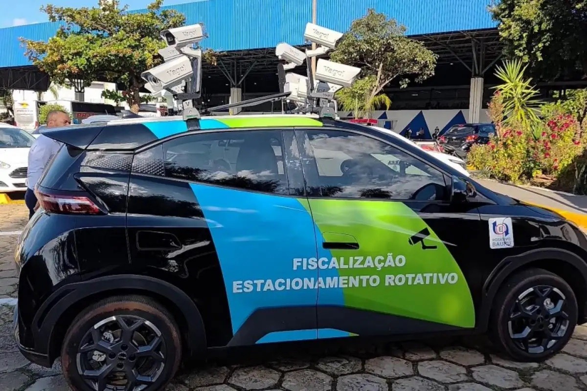 Carro com câmeras inteligentes, unificação das áreas Azul e Verde e novas formas de pagamento: entenda mudanças no estacionamento rotativo de Bauru