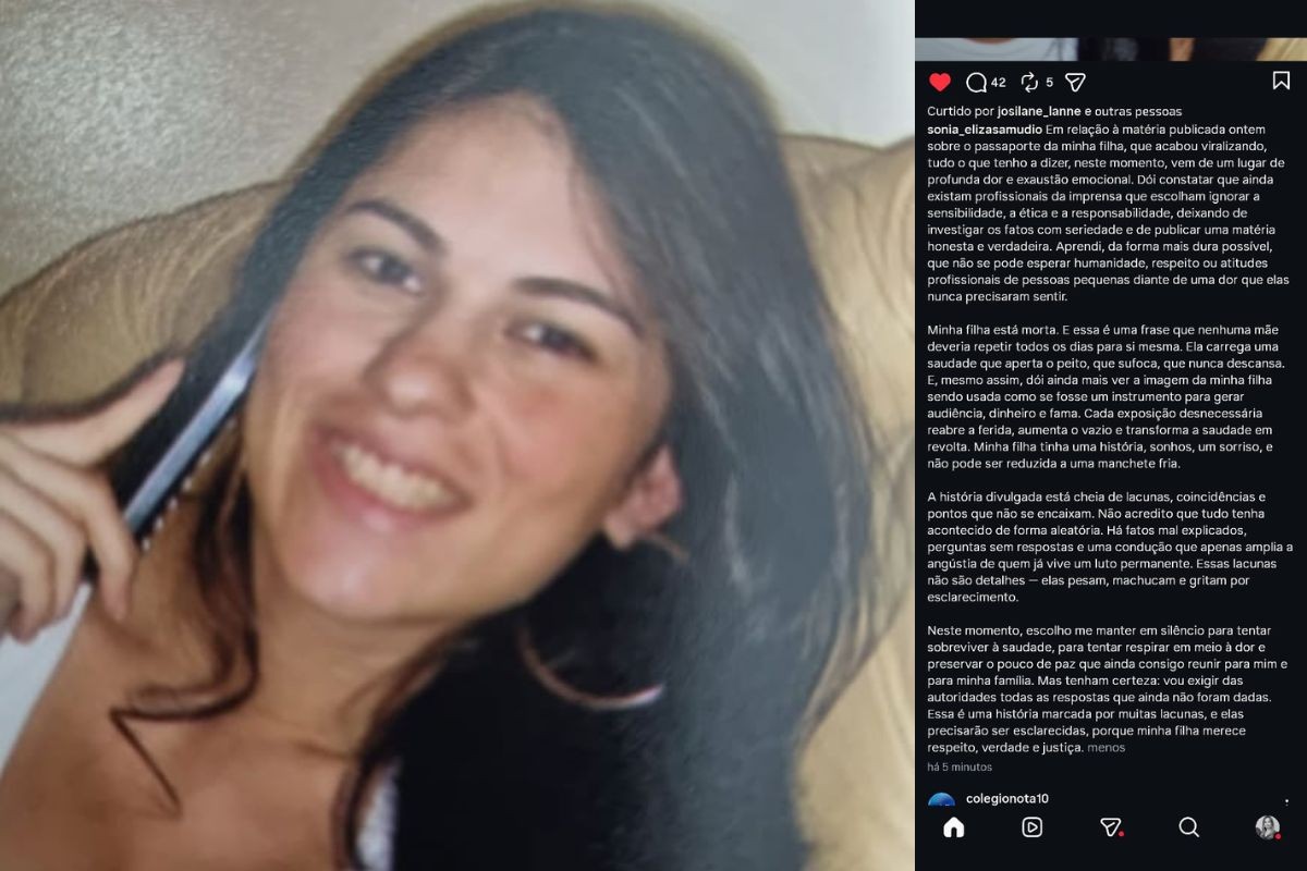 Mãe de Eliza Samudio fala pela primeira vez após passaporte da filha ser encontrado em Portugal 
