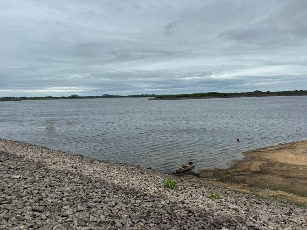 Barragem de Poço Branco no Rio Grande do Norte — Foto: Sérgio Henrique Santos/Inter TV Cabugi